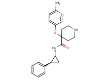 4-[(6-methylpyridin-3-yl)oxy]-N-[(1R*,2S*)-2-phenylcyclopropyl]piperidine-4-carboxamide