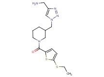 ({1-[(1-{[5-(ethylthio)-2-thienyl]carbonyl}-3-piperidinyl)methyl]-1H-1,2,3-triazol-4-yl}methyl)amine trifluoroacetate