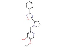 5-methoxy-2-{[2-(3-phenyl-1,2,4-oxadiazol-5-yl)-1-pyrrolidinyl]methyl}-4-pyridinol