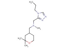 1-(2,2-dimethyltetrahydro-2H-pyran-4-yl)-N-methyl-N-[(4-propyl-4H-1,2,4-triazol-3-yl)methyl]methanamine