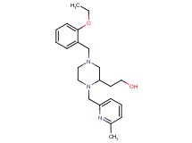 2-{4-(2-ethoxybenzyl)-1-[(6-methyl-2-pyridinyl)methyl]-2-piperazinyl}ethanol