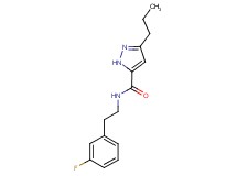 N-[2-(3-fluorophenyl)ethyl]-3-propyl-1H-pyrazole-5-carboxamide