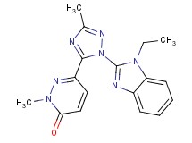 6-[1-(1-ethyl-1H-benzimidazol-2-yl)-3-methyl-1H-1,2,4-triazol-5-yl]-2-methylpyridazin-3(2H)-one