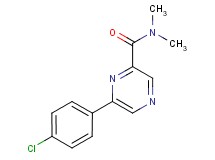 6-(4-chlorophenyl)-N,N-dimethylpyrazine-2-carboxamide
