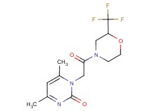 4,6-dimethyl-1-{2-oxo-2-[2-(trifluoromethyl)morpholin-4-yl]ethyl}pyrimidin-2(1H)-one