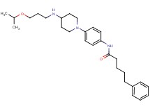 N-(4-{4-[(3-isopropoxypropyl)amino]-1-piperidinyl}phenyl)-5-phenylpentanamide