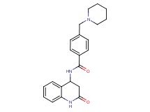 N-(2-oxo-1,2,3,4-tetrahydro-4-quinolinyl)-4-(1-piperidinylmethyl)benzamide
