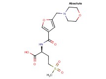 (2S)-4-(methylsulfonyl)-2-{[5-(4-morpholinylmethyl)-3-furoyl]amino}butanoic acid
