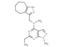 6-ethyl-N-(1,4,5,6,7,8-hexahydrocyclohepta[c]pyrazol-3-ylmethyl)-N,1-dimethyl-1H-pyrazolo[3,4-d]pyrimidin-4-amine