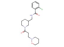 2-chloro-N-({1-[3-(1,2-oxazinan-2-yl)propanoyl]-3-piperidinyl}methyl)benzamide