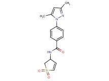 4-(3,5-dimethyl-1H-pyrazol-1-yl)-N-(1,1-dioxido-2,3-dihydro-3-thienyl)benzamide