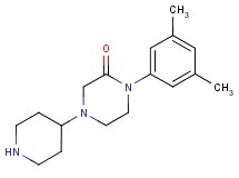 1-(3,5-dimethylphenyl)-4-(4-piperidinyl)-2-piperazinone dihydrochloride