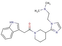 (2-{2-[1-(1H-indol-3-ylacetyl)piperidin-3-yl]-1H-imidazol-1-yl}ethyl)dimethylamine