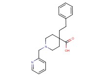 4-(2-phenylethyl)-1-(pyridin-2-ylmethyl)piperidine-4-carboxylic acid