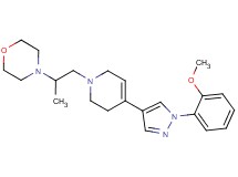 4-{2-[4-[1-(2-methoxyphenyl)-1H-pyrazol-4-yl]-3,6-dihydropyridin-1(2H)-yl]-1-methylethyl}morpholine