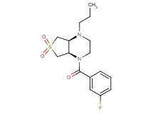 (4aS*,7aR*)-1-(3-fluorobenzoyl)-4-propyloctahydrothieno[3,4-b]pyrazine 6,6-dioxide