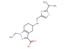 1-ethyl-5-{[(2-isopropyl-1,3-thiazol-4-yl)methyl]amino}-4,5,6,7-tetrahydro-1H-indazole-3-carboxylic acid