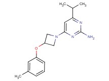 4-isopropyl-6-[3-(3-methylphenoxy)azetidin-1-yl]pyrimidin-2-amine