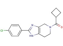 2-(4-chlorophenyl)-5-(cyclobutylcarbonyl)-4,5,6,7-tetrahydro-1H-imidazo[4,5-c]pyridine