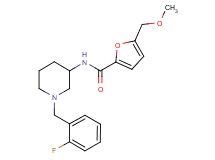 N-[1-(2-fluorobenzyl)-3-piperidinyl]-5-(methoxymethyl)-2-furamide