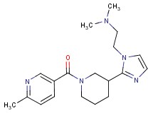 N,N-dimethyl-2-(2-{1-[(6-methyl-3-pyridinyl)carbonyl]-3-piperidinyl}-1H-imidazol-1-yl)ethanamine