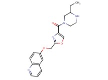 6-({4-[(3-ethylpiperazin-1-yl)carbonyl]-1,3-oxazol-2-yl}methoxy)quinoline