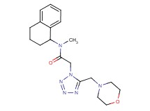 N-methyl-2-[5-(4-morpholinylmethyl)-1H-tetrazol-1-yl]-N-(1,2,3,4-tetrahydro-1-naphthalenyl)acetamide