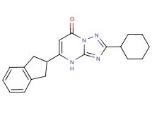 2-cyclohexyl-5-(2,3-dihydro-1H-inden-2-yl)[1,2,4]triazolo[1,5-a]pyrimidin-7(4H)-one