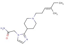 2-(2-{1-[(3E)-4-methyl-3-hexen-1-yl]-4-piperidinyl}-1H-imidazol-1-yl)acetamide