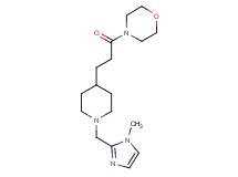 4-(3-{1-[(1-methyl-1H-imidazol-2-yl)methyl]-4-piperidinyl}propanoyl)morpholine