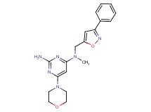 N~4~-methyl-6-(4-morpholinyl)-N~4~-[(3-phenyl-5-isoxazolyl)methyl]-2,4-pyrimidinediamine