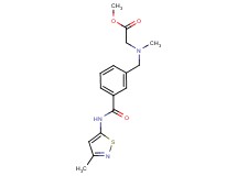 methyl [methyl(3-{[(3-methylisothiazol-5-yl)amino]carbonyl}benzyl)amino]acetate