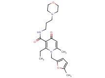 2-ethyl-6-methyl-1-[(5-methyl-2-furyl)methyl]-N-[3-(4-morpholinyl)propyl]-4-oxo-1,4-dihydro-3-pyridinecarboxamide