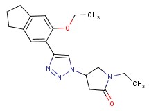 4-[4-(6-ethoxy-2,3-dihydro-1H-inden-5-yl)-1H-1,2,3-triazol-1-yl]-1-ethylpyrrolidin-2-one