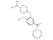 1-{3-[(1-isopropyl-4-piperidinyl)oxy]-4-methoxybenzoyl}azepane