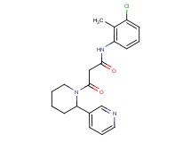 N-(3-chloro-2-methylphenyl)-3-oxo-3-(2-pyridin-3-ylpiperidin-1-yl)propanamide