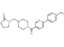 1-[(1-{[6-(4-methylphenyl)pyridin-3-yl]carbonyl}piperidin-4-yl)methyl]pyrrolidin-2-one