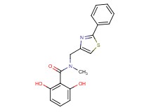 2,6-dihydroxy-N-methyl-N-[(2-phenyl-1,3-thiazol-4-yl)methyl]benzamide