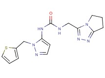 N-(6,7-dihydro-5H-pyrrolo[2,1-c][1,2,4]triazol-3-ylmethyl)-N'-[1-(2-thienylmethyl)-1H-pyrazol-5-yl]urea