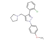 3-(2-chlorophenyl)-1-(4-methoxyphenyl)-4-(1-pyrrolidinylmethyl)-1H-pyrazole
