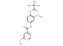 N-{4-[(2,2-dimethylpropanoyl)amino]-3-methoxyphenyl}-2-methoxyisonicotinamide