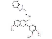 2-(1H-benzimidazol-2-yl)-N-{[2-(3,4-dimethoxyphenyl)-7-methoxy-3-quinolinyl]methyl}ethanamine