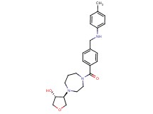 (3R*,4S*)-4-[4-(4-{[(4-methylphenyl)amino]methyl}benzoyl)-1,4-diazepan-1-yl]tetrahydrofuran-3-ol