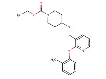 ethyl 4-({[2-(2-methylphenoxy)-3-pyridinyl]methyl}amino)-1-piperidinecarboxylate