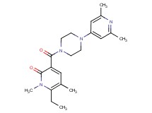 3-{[4-(2,6-dimethyl-4-pyridinyl)-1-piperazinyl]carbonyl}-6-ethyl-1,5-dimethyl-2(1H)-pyridinone