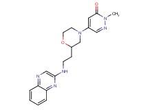 2-methyl-5-{2-[2-(2-quinoxalinylamino)ethyl]-4-morpholinyl}-3(2H)-pyridazinone