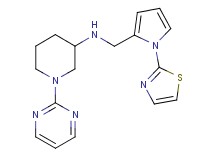 1-(2-pyrimidinyl)-N-{[1-(1,3-thiazol-2-yl)-1H-pyrrol-2-yl]methyl}-3-piperidinamine