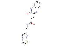 3-(3-hydroxy-2-quinoxalinyl)-N-(2-imidazo[2,1-b][1,3]thiazol-6-ylethyl)propanamide