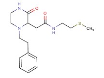 N-[2-(methylthio)ethyl]-2-[3-oxo-1-(2-phenylethyl)-2-piperazinyl]acetamide