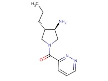 (3R*,4S*)-4-propyl-1-(3-pyridazinylcarbonyl)-3-pyrrolidinamine